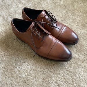 Men's Cole Haan Brown Leather Dress Shoes, Size 11.5